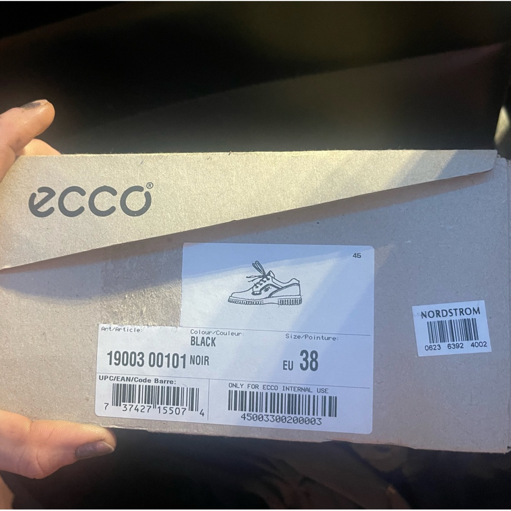 Brand new in box all black size 38?(euro) Ecco shoes